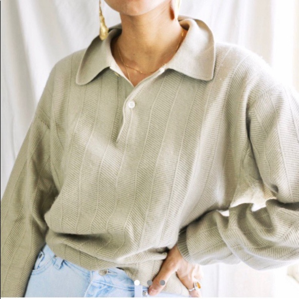 Cashmere / Silk Henley Sweater